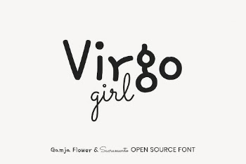 Gamja Flower & Sacramento open | Free Font Add-on - rawpixel