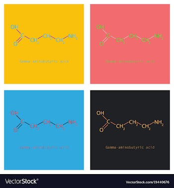 Gamma aminobutyric acid - synaptic vector image