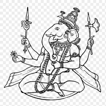 Ganesh png, Hindu god sticker, | Free PNG - rawpixel
