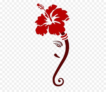 Ganesha Rangoli Wall decal Om - Ganesh Chaturthi 