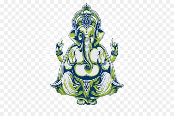 Ganesha T-shirt Deity Tattoo - Indian elephant god 