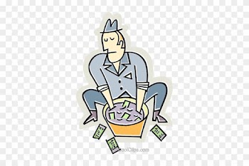 Gangster Laundering Money Royalty Free Vector Clip - Money Laundering