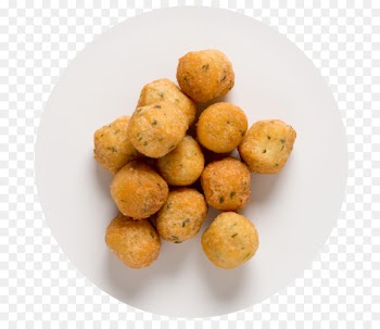 Ganmodoki Pakora Meatball Falafel Kofta - salmon croquettes and grits 
