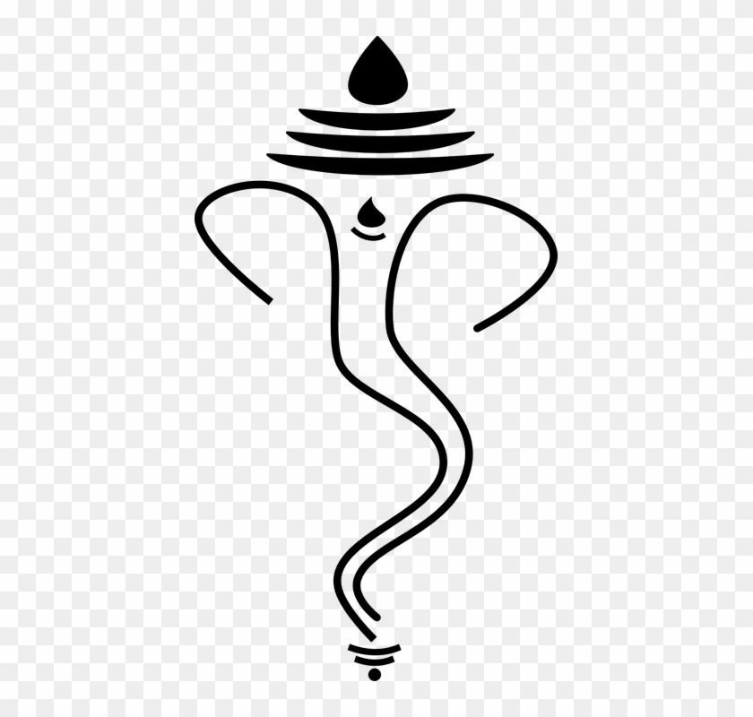 Ganpati Image Black And White