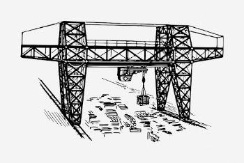 Gantry crane drawing, vintage construction | Free Photo - rawpixel
