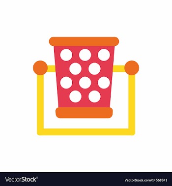 Garbage bin vector image