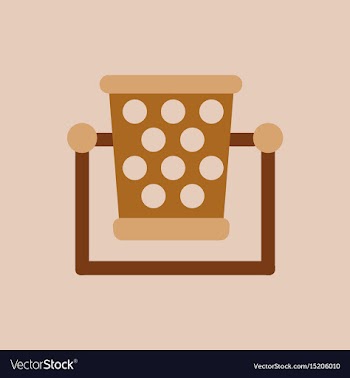 Garbage bin vector image