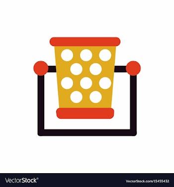 Garbage bin vector image