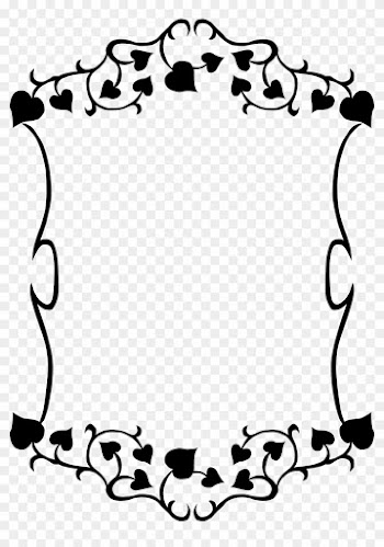 Garden Clipart Black And White Border Clipground Garden - Black And White Border Leaves