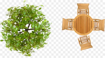 Garden furniture Landscape architecture Landscape design - tree top view 