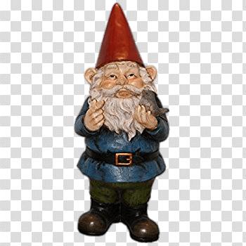 Garden Gnome Holding Bird transparent PNG - StickPNG