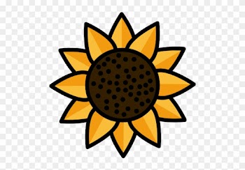 Garden Nature Sunflower Icon Free Of - Sunflower Flat Design