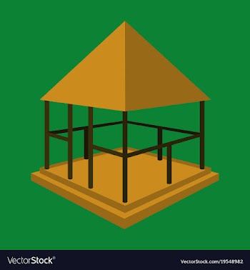 Garden pavilions and garden furniture icon vector image