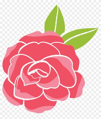 Garden Roses Beach Rose Cartoon Clip Art - Cartoon Rose Art Png