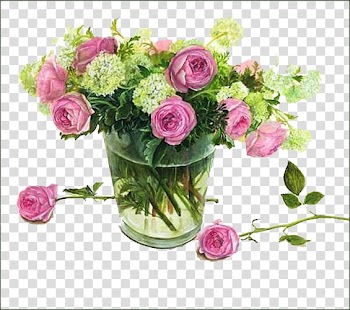 Garden roses Centifolia roses Beach rose Vase, The rose in the vase transparent background PNG clipart