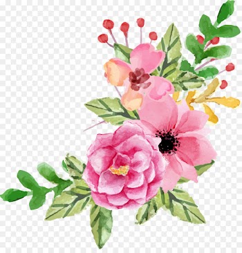 Garden roses Floral design Flower Watercolor painting - valentine element 