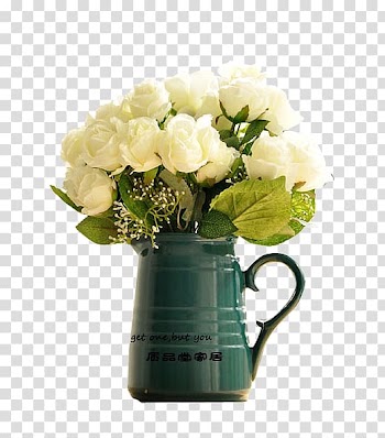 Garden roses Flowerpot Flower bouquet, White Rose transparent background PNG clipart
