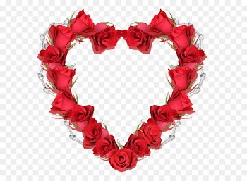Garden roses Heart Blog love photo frame - client 