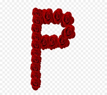 Garden roses Letter Alphabet - rose 