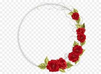 Garden roses Pearl necklace Flower - Flowers invitations vector 