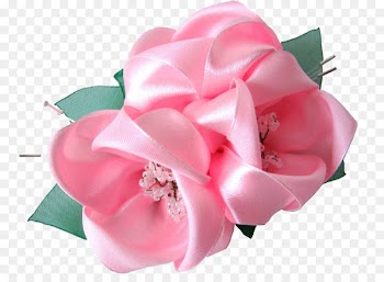 Garden roses Ribbon Flower Embroidery Petal - bonnet 