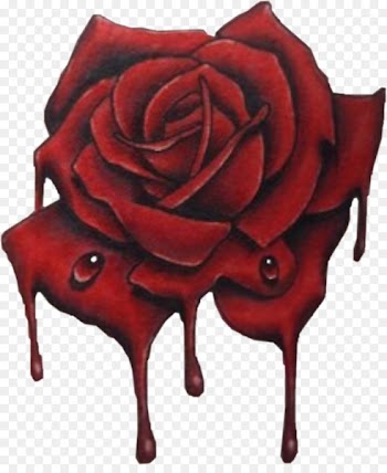 Garden roses Tattoo Blood Red - rose 
