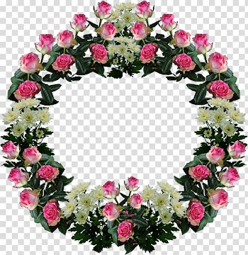 Garden roses Wreath Ascension of Jesus Christmas Candlemas Day, christmas transparent background PNG clipart