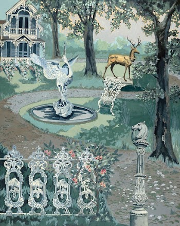 Garden Setting (1935&ndash;1942) by Perkins | Free Photo Illustration - rawpixel