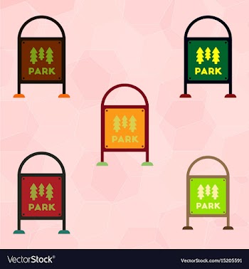 Garden sign set vector image