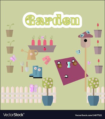Garden vector image