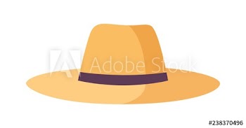 Gardener, farmer or agricultural worker straw hats isolated on white background