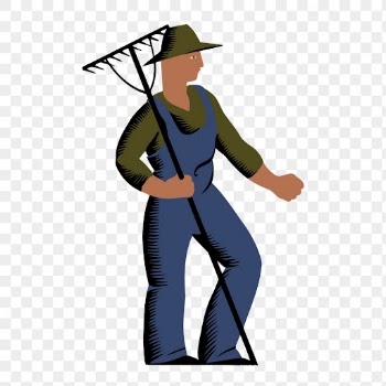 Gardener png sticker, man cartoon | Free PNG - rawpixel