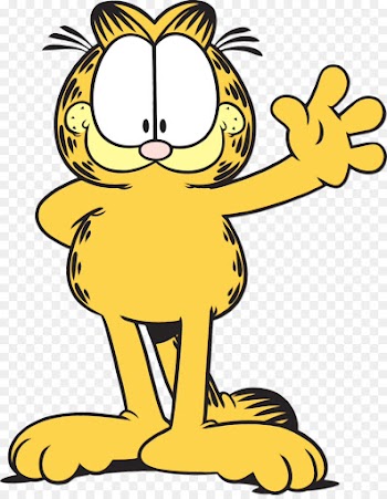 Garfield, Sticker, Comics, Cartoon, Yellow PNG