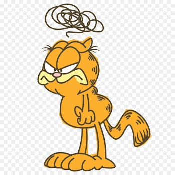 Garfield, Sticker, Odie, Cartoon, Yellow PNG