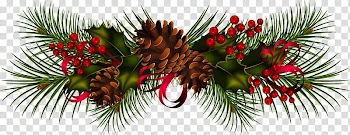 Garland Christmas Wreath , garland transparent background PNG clipart