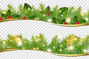 Garland Christmas Wreath, garland transparent background PNG clipart