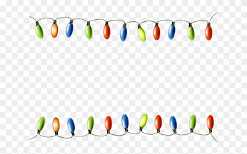Garland Clipart Lights - Transparent Christmas Lights Border