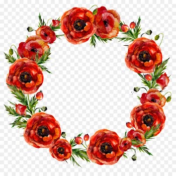 Garland Flower Red Wreath - Red flowers garland 