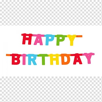 Garland Happy Birthday to You Party Gift, garland transparent background PNG clipart