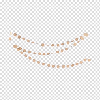 Garland Paper Gold Christmas House, garland transparent background PNG clipart