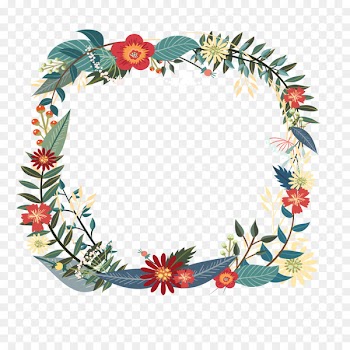 Garland Wreath Flower - Beautifully garland Vector 