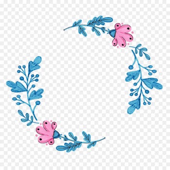 Garland, Wreath, Watercolor Painting, Branch, Pedicel PNG