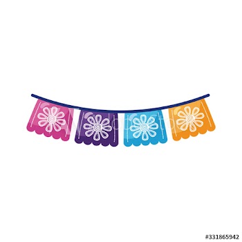 garlands party decoration detailed style icon