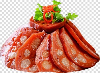 Garlic Capsicum annuum Meat Bamboo shoot Chicken Thighs, Delicious steamed glutinous rice lotus transparent background PNG clipart