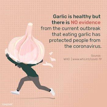 Garlic does not protect people from the coronavirus awareness message .. | Free  illustration - 2318214