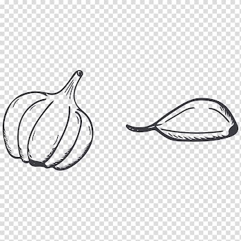 Garlic Vegetable Bacon Food, Hand-painted garlic transparent background PNG clipart