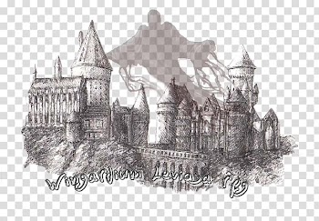 Garrï Potter Sketch Hogwarts School of Witchcraft and Wizardry Harry Potter and the Prisoner of Azkaban Fictional universe of Harry Potter, Castle transparent background PNG clipart