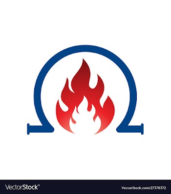 Gas and oil drill construction logo designs vector image