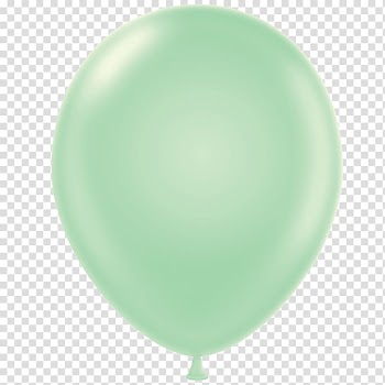 Gas balloon Green Toy balloon Party, Mint transparent background PNG clipart