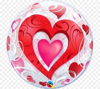 Gas balloon Valentine's Day Heart Gift - bubble of love 